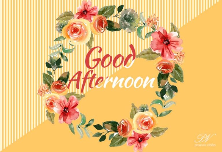 Good Afternoon – Wishing your noon ahead be fruitful and satisfying