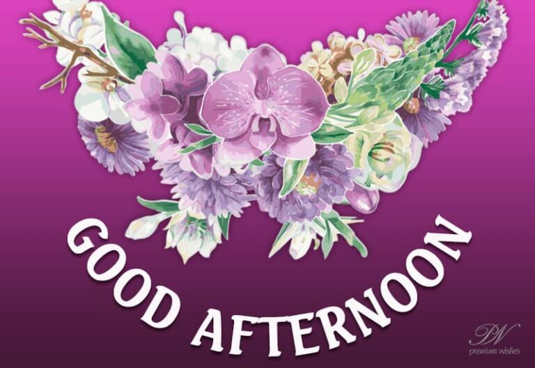 Say good afternoon to your friends with flowers – Wishing them all the best