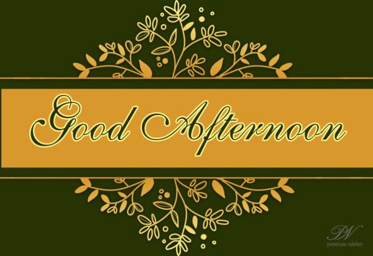Good Afternoon Wishes
