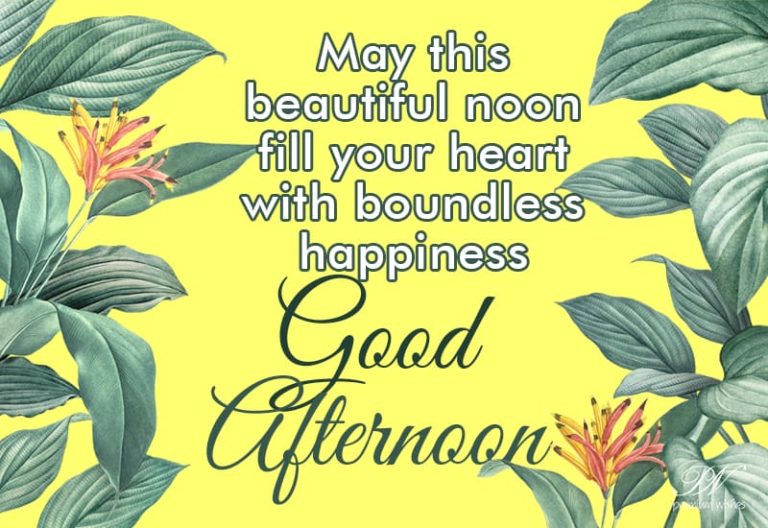 Good Afternoon Wishes