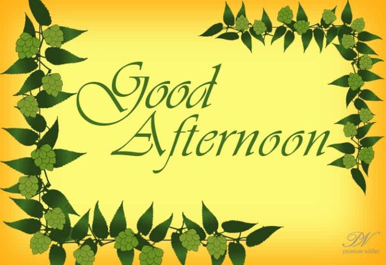 Good Afternoon Wishes