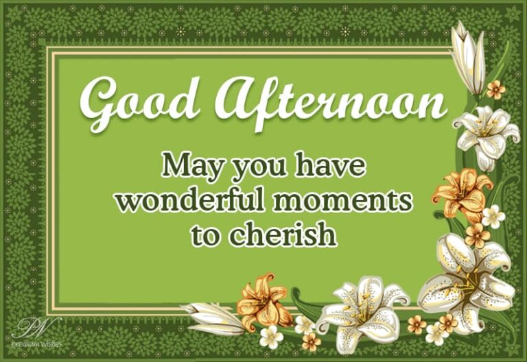 Good Afternoon Wishes
