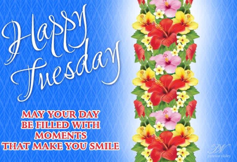 Happy Tuesday – May your day be filled with moments that make you smile