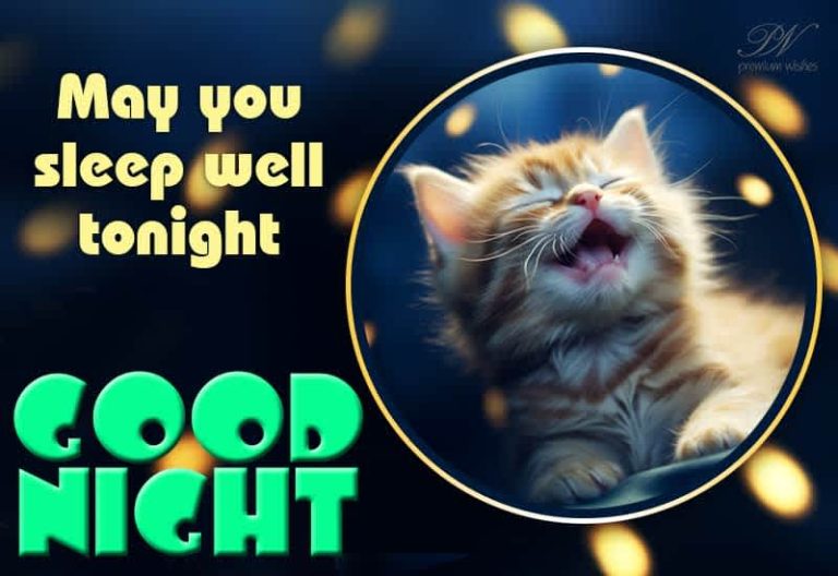 May you sleep well tonight – Good Night Dear Friend