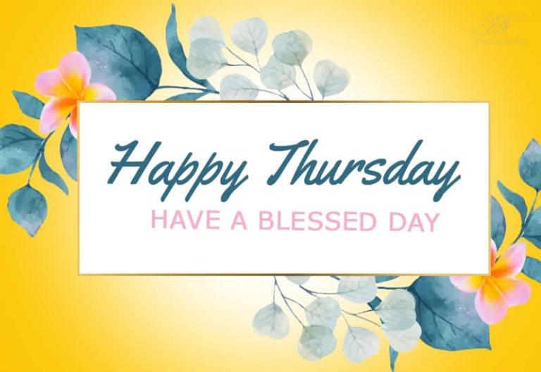 Happy Thursday – Have a blessed day friends