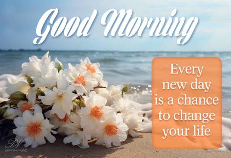 Good Morning – Every new day is a chance to change your life