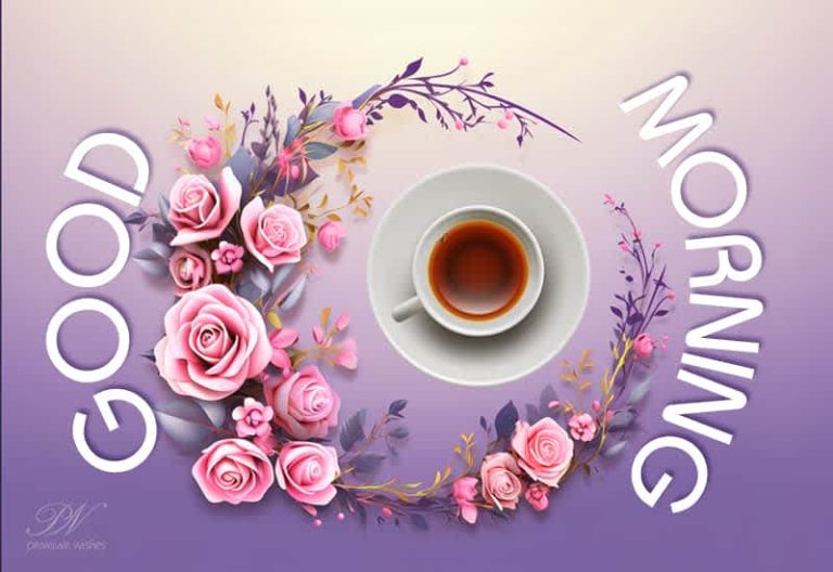 Good Morning – Start the day with flowers and tea