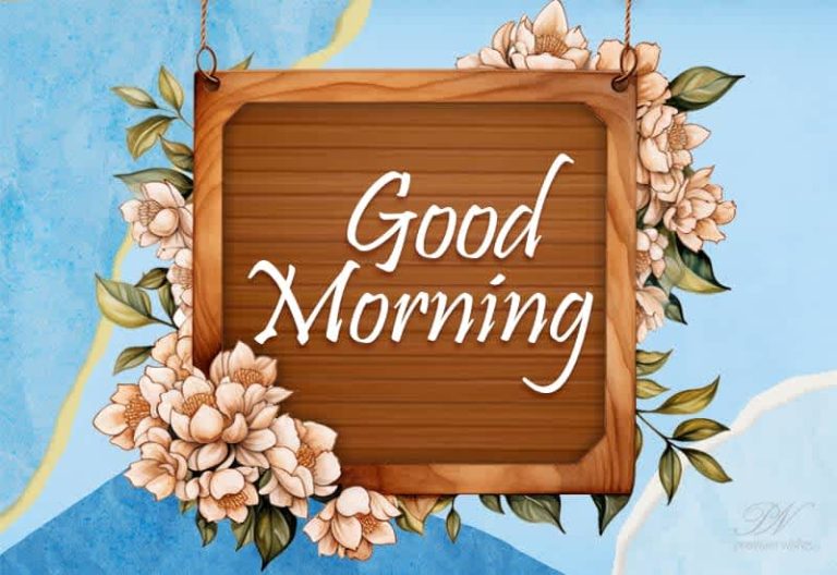 Good Morning – Enjoy the morning with the flowers