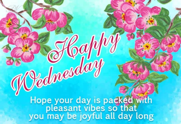 Happy Wednesday – Hope your day is packed with pleasant vibes so that you may be joyful all day long