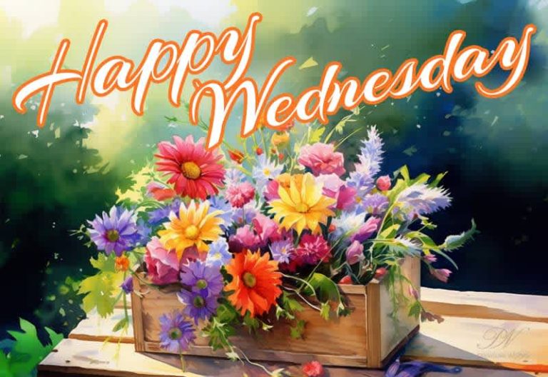 Happy Wednesday – Good Morning – Say it with flowers