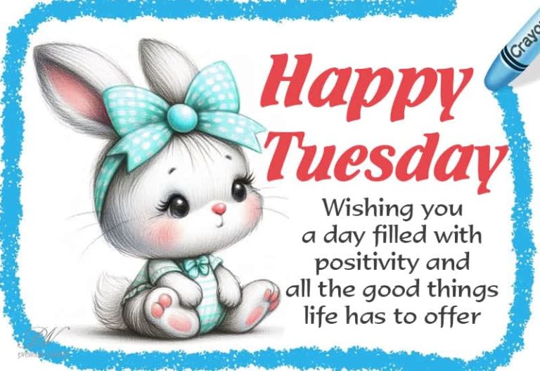 Happy Tuesday – Wishing you a day filled with positivity and all the good things life has to offer