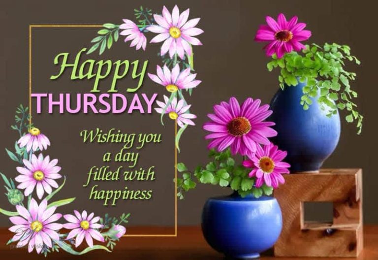 Happy Thursday – Wishing you a day filled with happiness