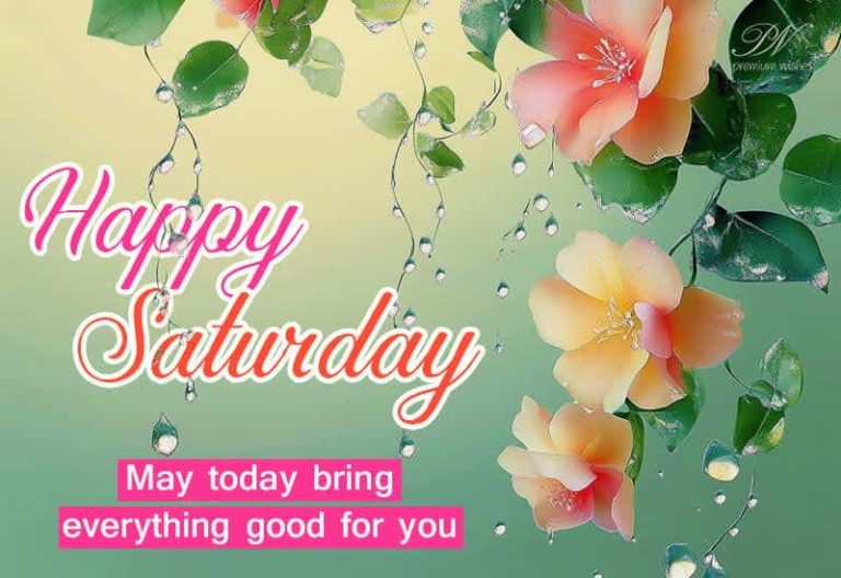 Happy Saturday – May today bring everything good for you