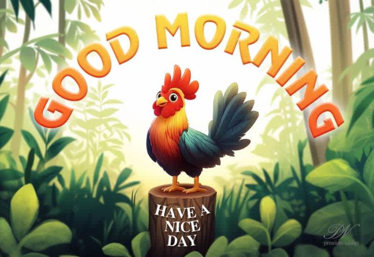 Good Morning – Have a nice day friends – Get Up and Get Going