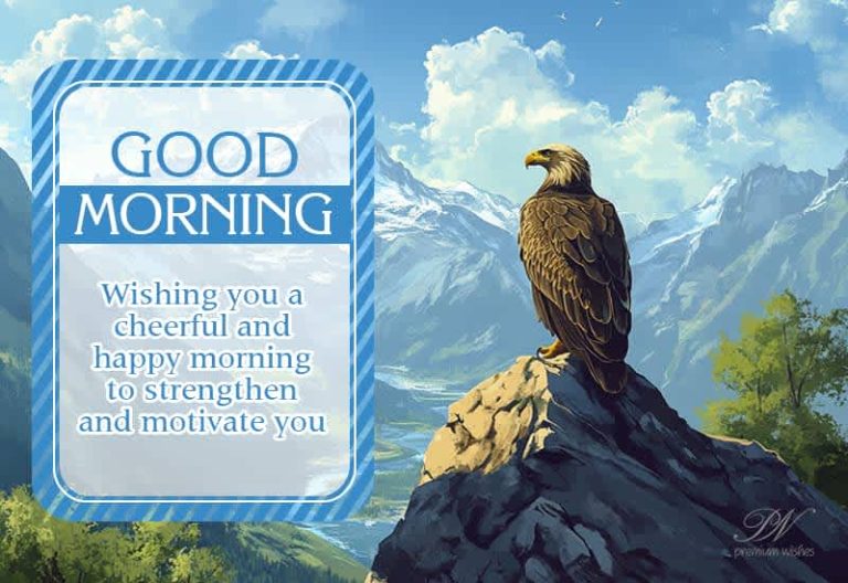 Good Morning – Wishing you a cheerful and happy morning to strengthen and motivate you