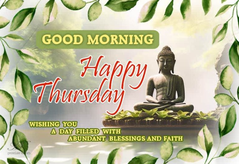 Good Morning  – Happy Thursday – Wishing you a day filled with abundant blessings and faith