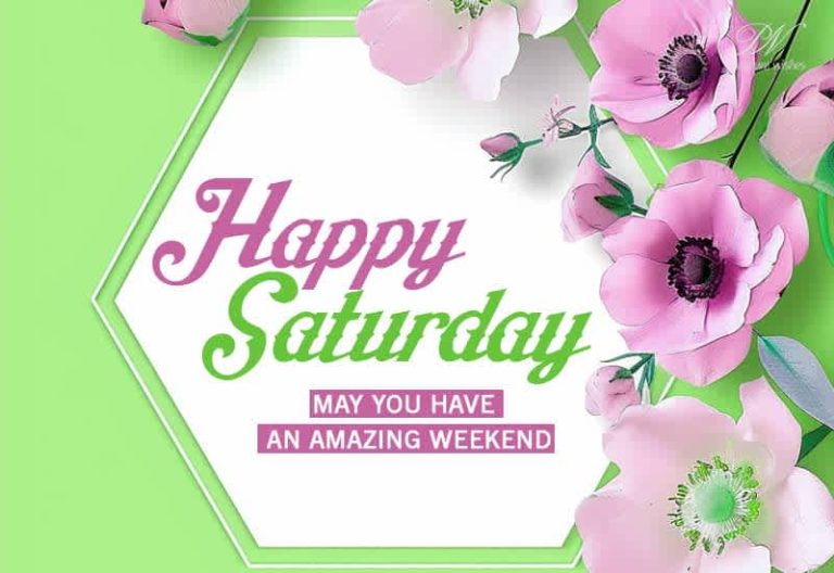 Happy Saturday – May you have an amazing weekend