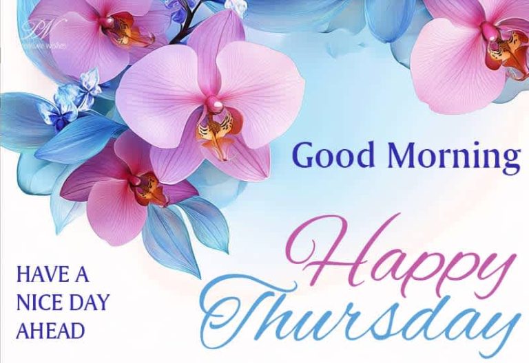 Good Morning – Happy Thursday – Have a nice day ahead