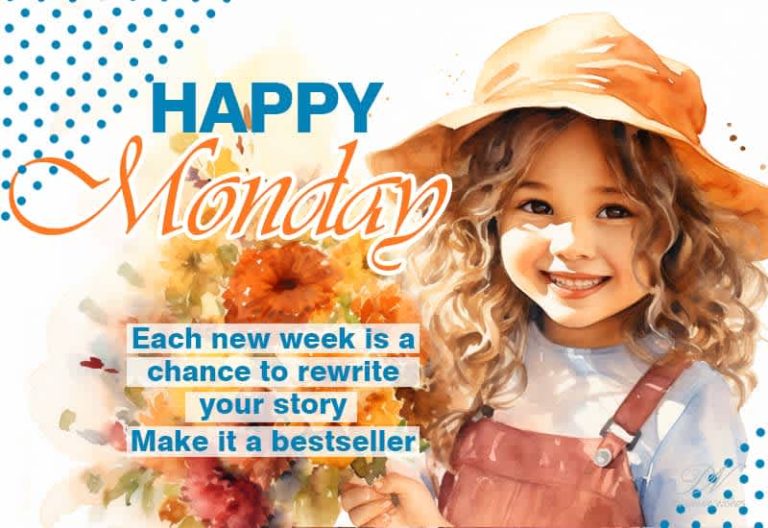 Happy Monday – Each new week is a change to rewrite your story Make it a bestseller