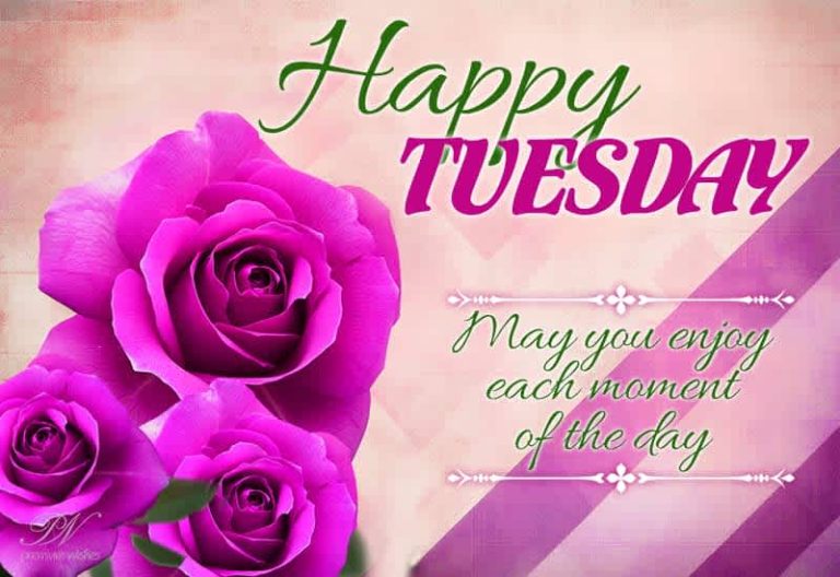 Happy Tuesday – May you enjoy each moment of the day