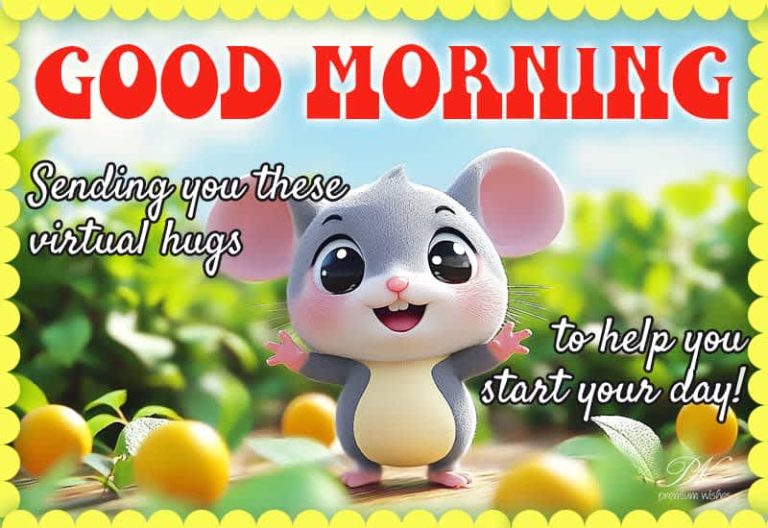 Good Morning – Sending you these virtual hugs to help you start your day