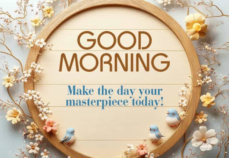 Good Morning – Make the day your masterpiece today Good Morning – Make the day your masterpiece today
