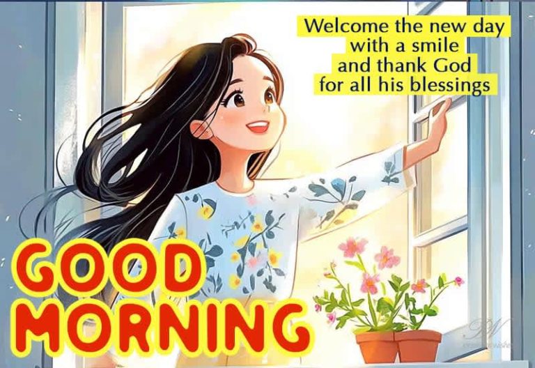 Good Morning – Welcome the new day with a smile and thank God for all his blessings