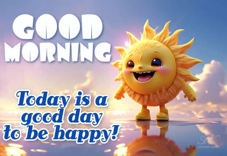 Good Morning – Today is a good day to be happy