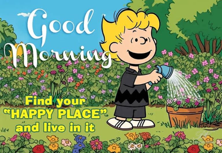 Good Morning – Find your happy place and live in it