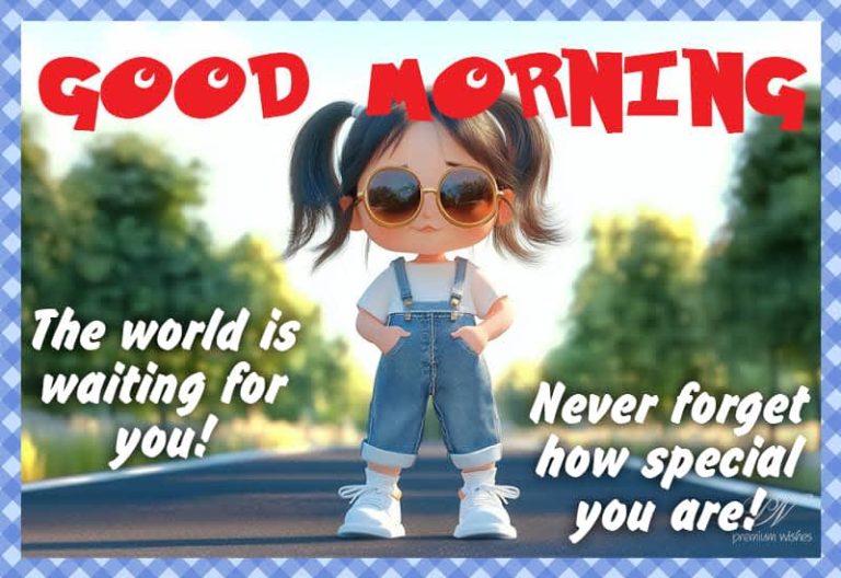 Good Morning – The world is waiting for you – Never forget how special you are
