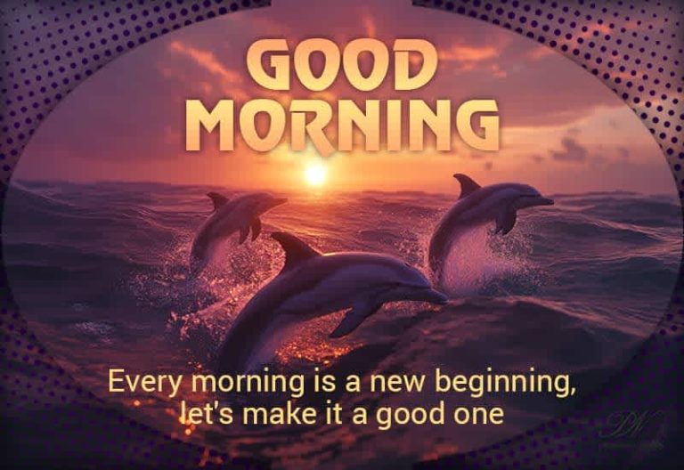 Good Morning – Every morning is a new beginning let’s make it a good one