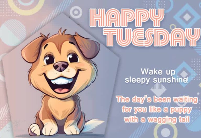 Happy Tuesday – Wake up sleepy sunshine