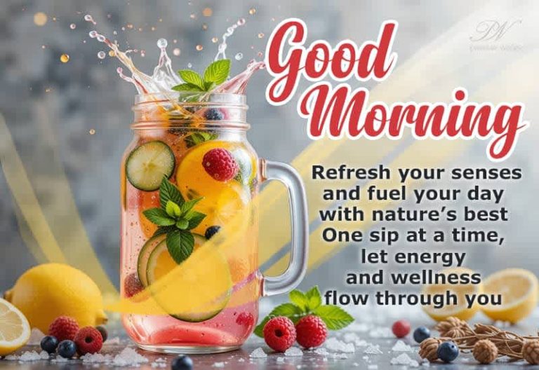 Good Morning – Refresh you senses and fuel your day with nature’s best