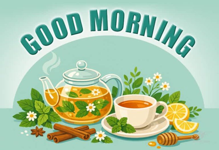Refreshing Good Morning Tea Greeting